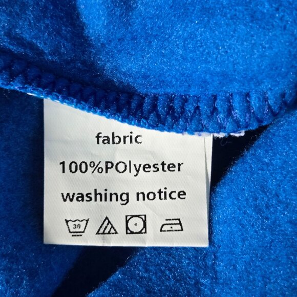 New Men’s Blue & Gray Loose Fit Hoodie Sweater – Size Small - Picture 4 of 5